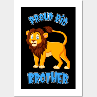 Proud Big Brother Lion Young Siblings Posters and Art